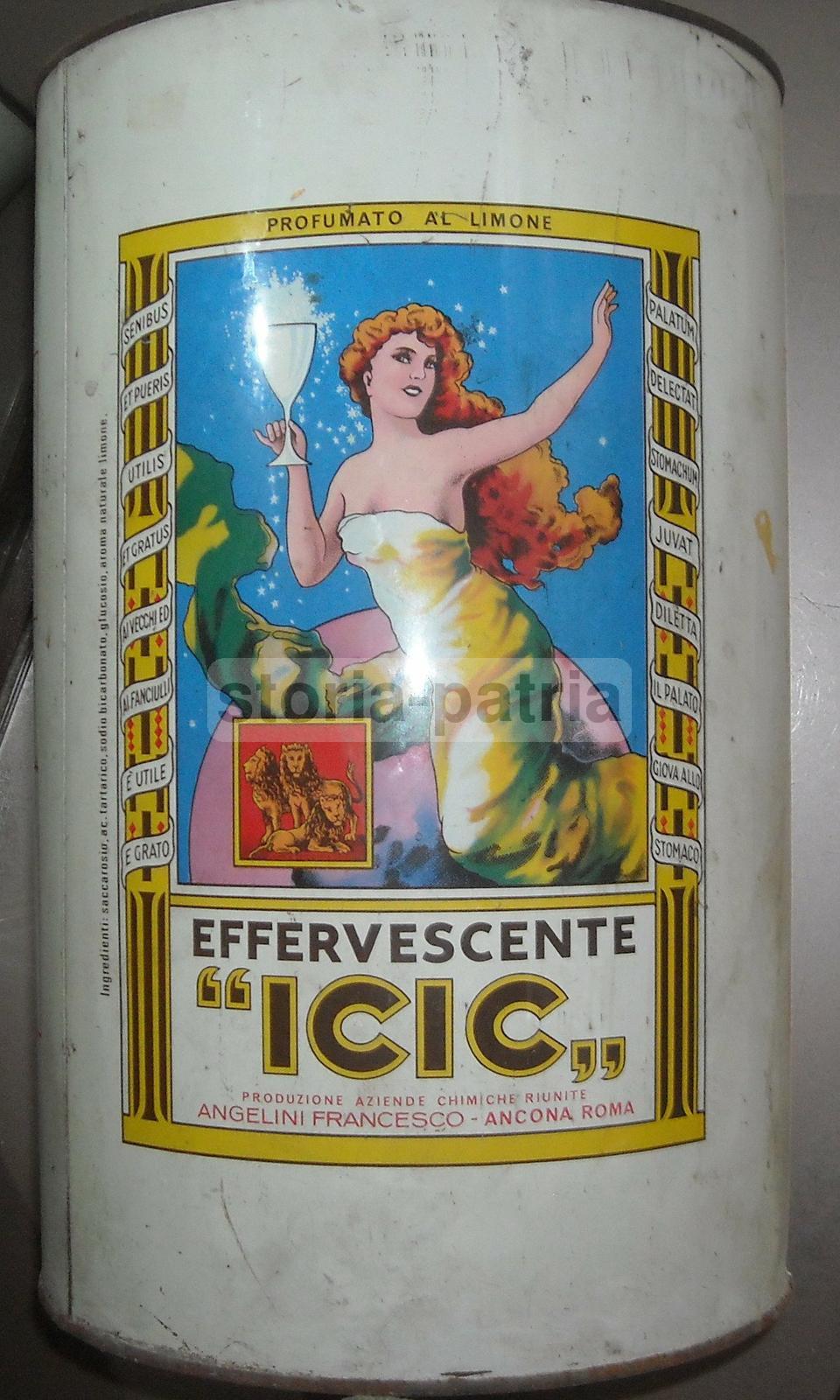 Effervescente Icic, Angelini, Ancona, Roma, Bella Grafica Pubblicitaria, Barattolo immagine 7