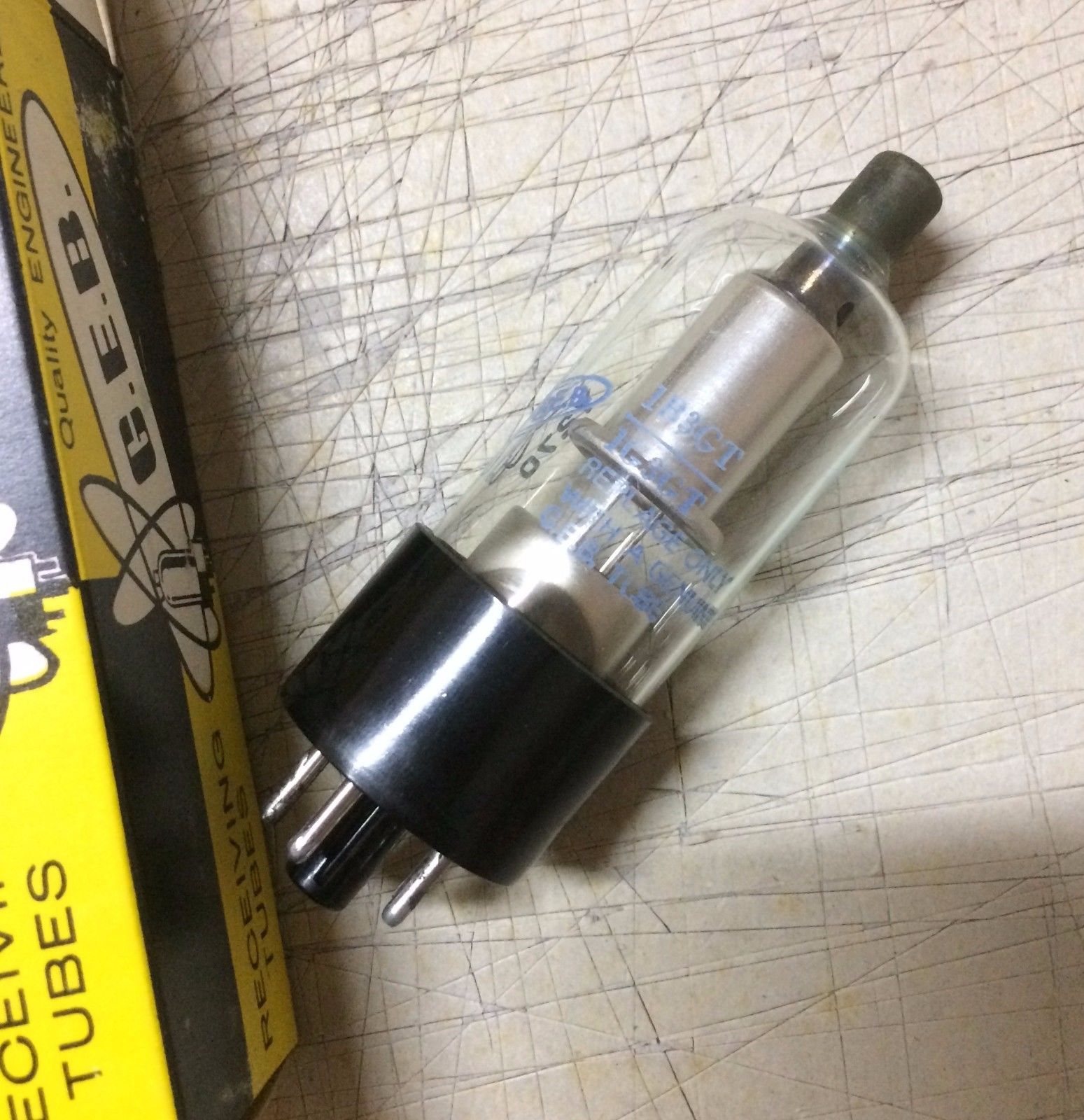 Elettronica, Elettrotecnica, Radiofonia, Receving Tube, Valvola Giant, Da Collezione immagine 5