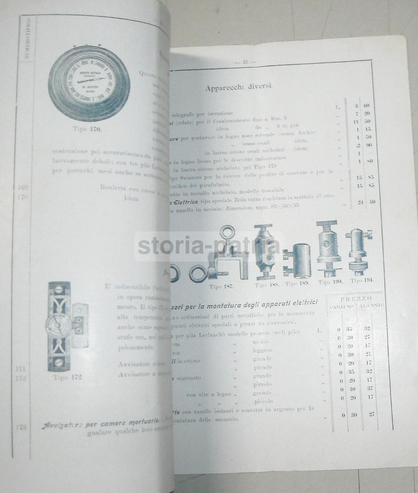 Elettrotecnica, Elettricita, Telefonia, Suonerie, Pile, Zeda, Catalogo Pubblicitario immagine 6