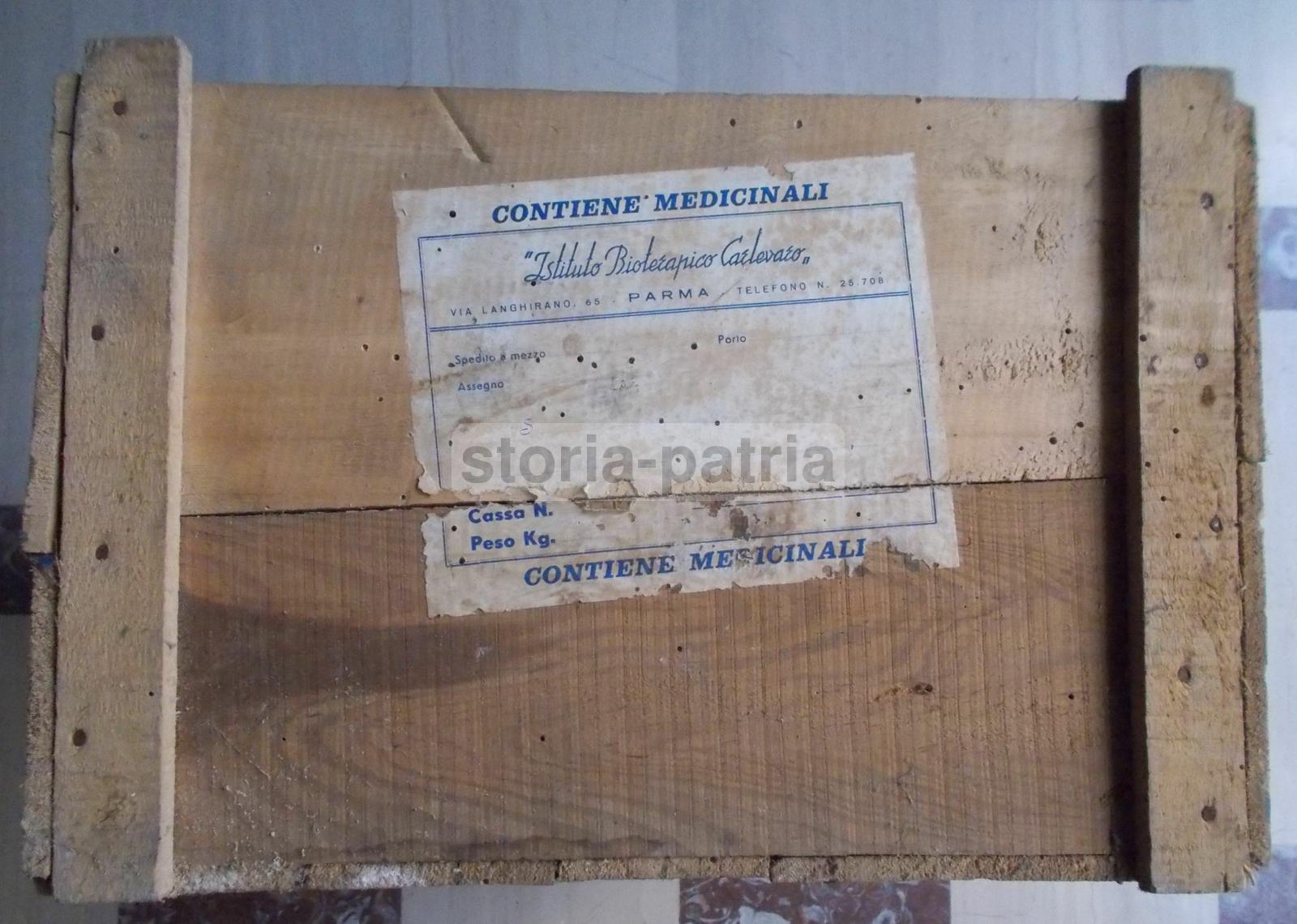 Emilia, Parma, Medicina, Farmaceutica, Cassa Per Medicinali, Carlevaro, Pubblicitaria immagine 1