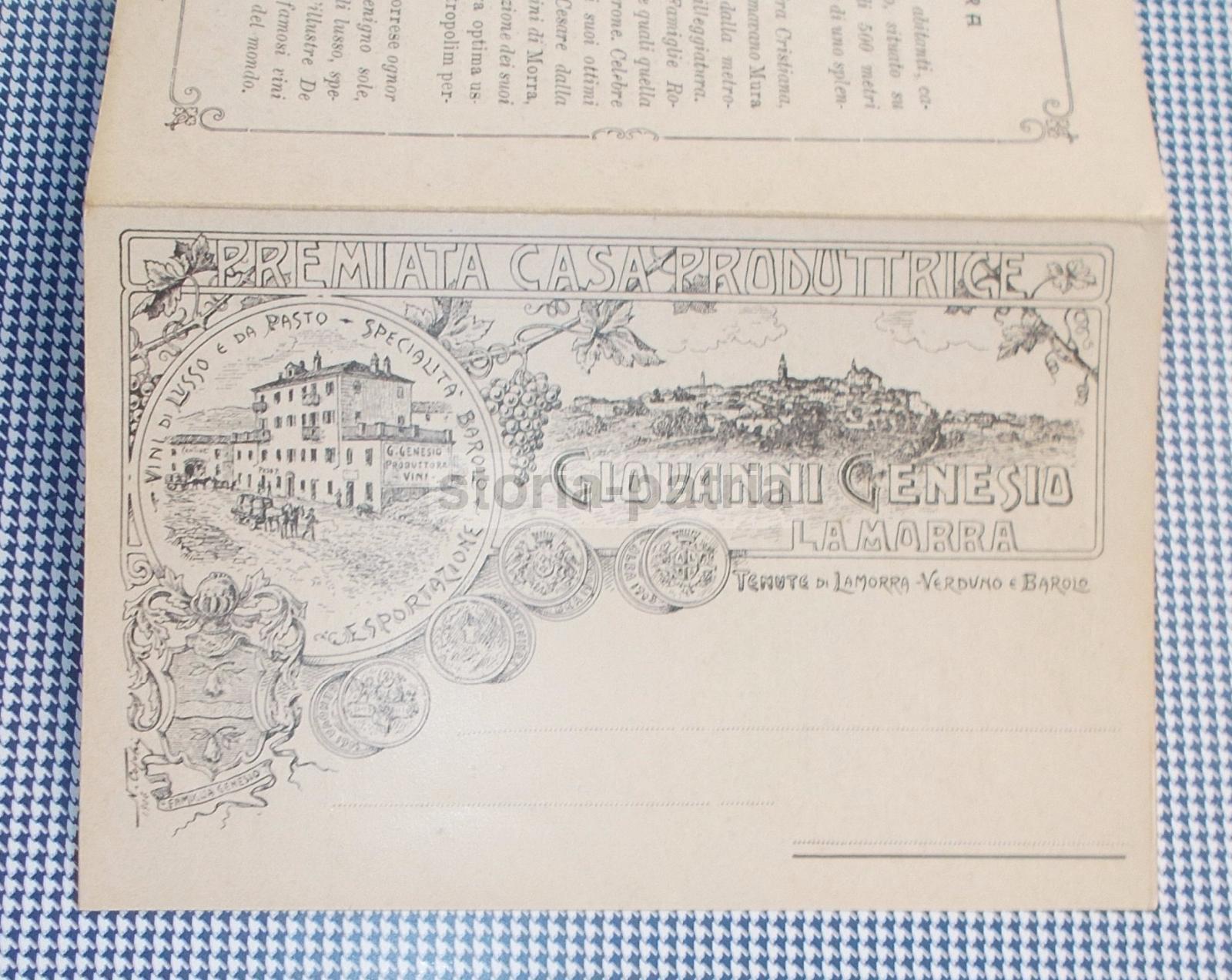 Enologia, Vini, Barolo, Verduno, La Morra, Pubblicitaria Genesio, Araldica, Depliant immagine 3
