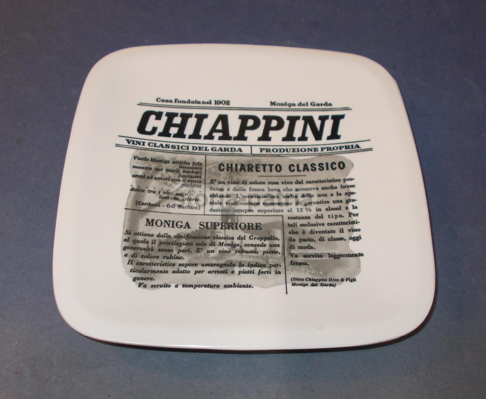Enologia, Vini, Chiaretto Classico, Moniga Del Garda, Chiappini, Inusuale Pubblicita immagine 1