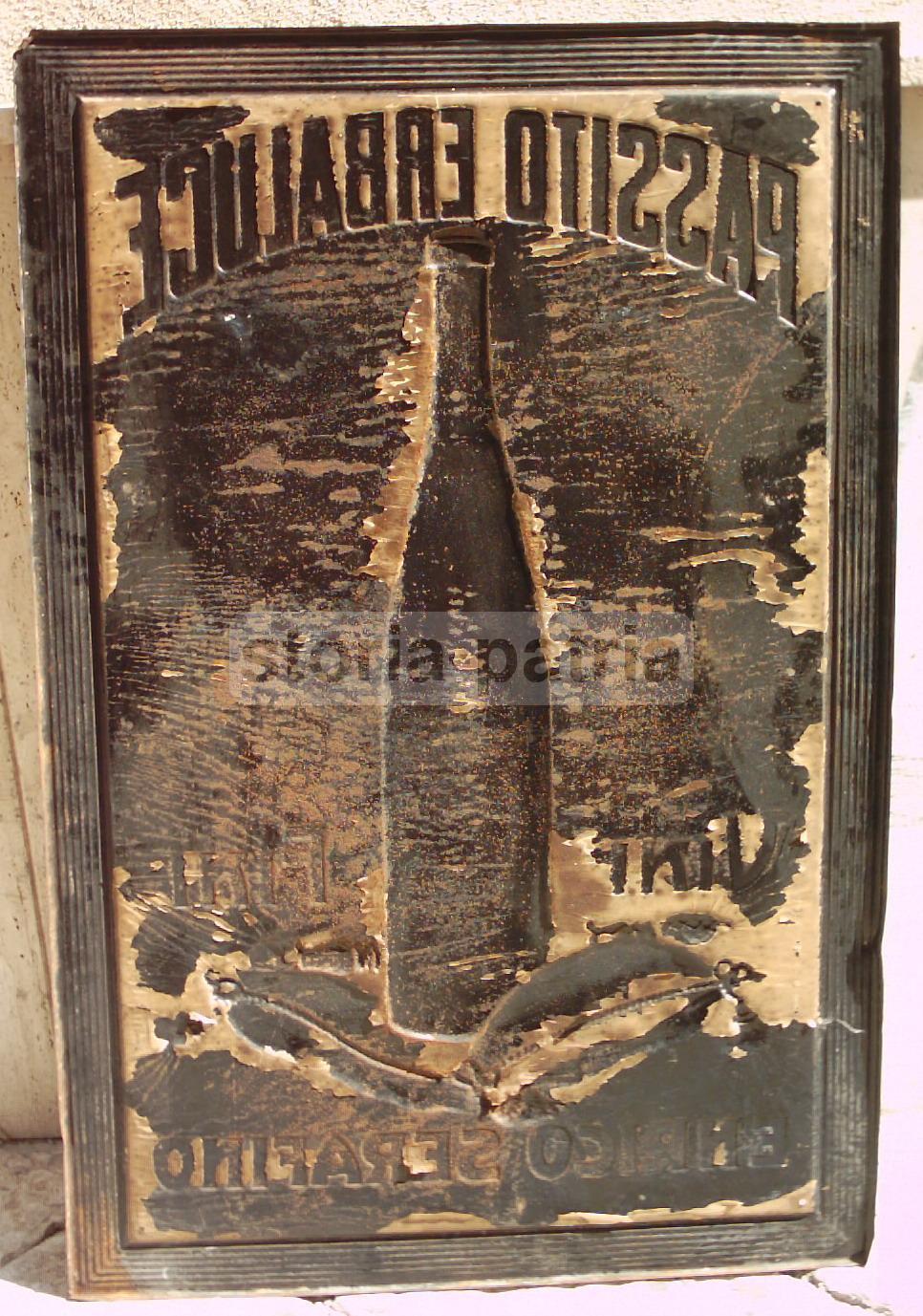 Enologia, Vini, Uva, Passito, Serafino, Grande Bellissima Targa Pubblicitaria, Canale immagine 1