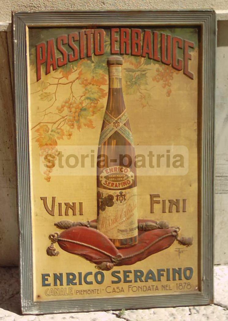 Enologia, Vini, Uva, Passito, Serafino, Grande Bellissima Targa Pubblicitaria, Canale immagine 19