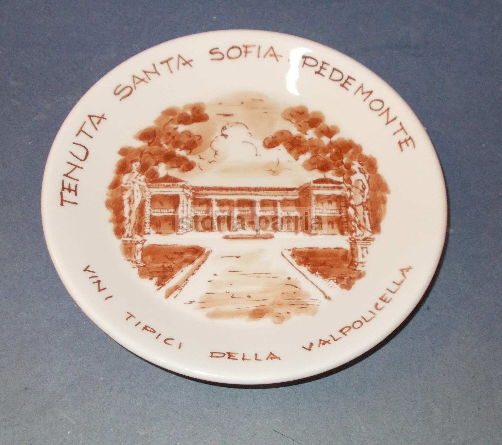 Enologia, Vini, Valpolicella, Santa Sofia, Pedemonte, Piattino Pubblicitario, Vicenza immagine 1