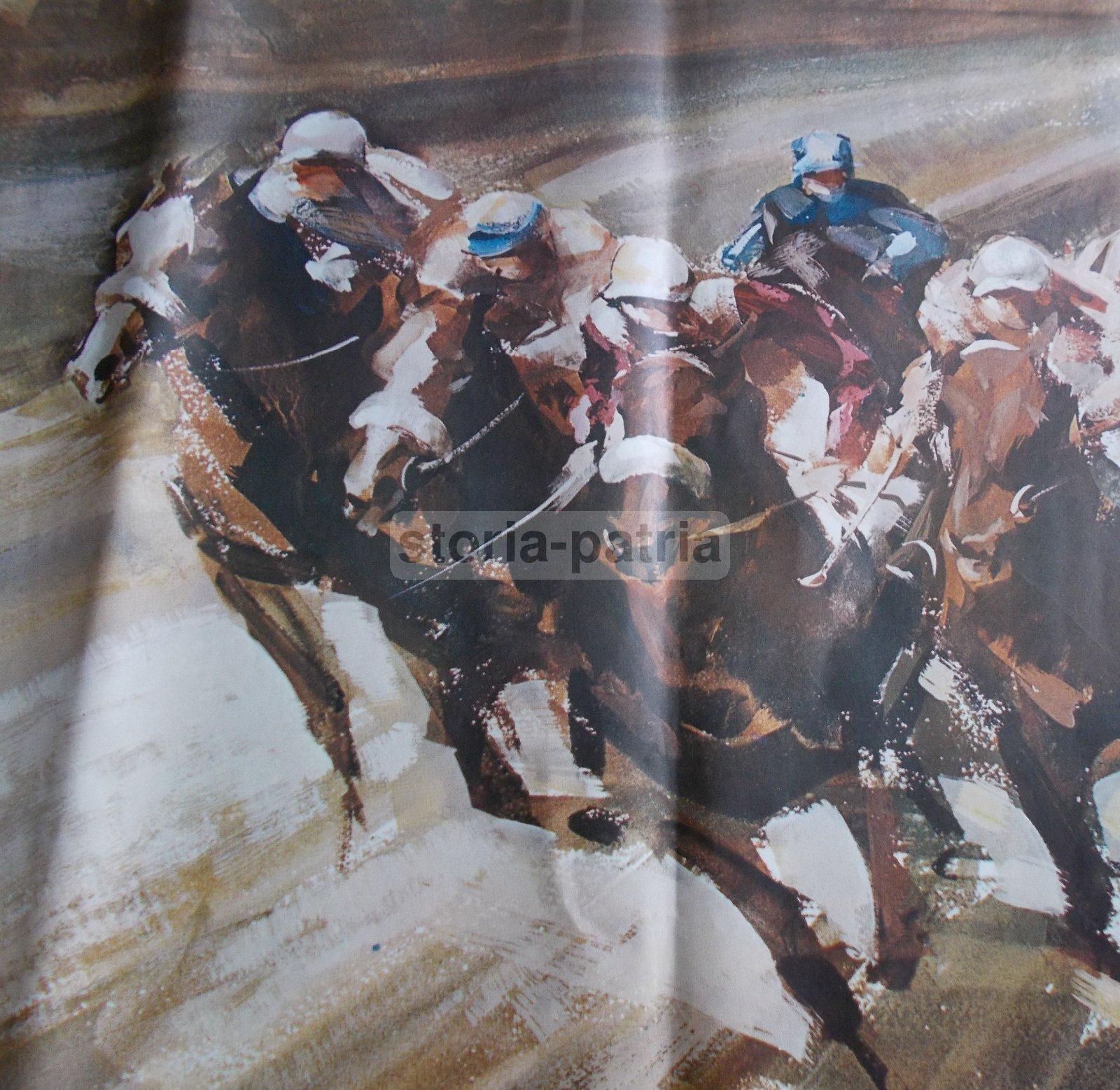 Equitazione, Ippica, Cavalli, Grande Manifesto Propagandistico, Unire, Razze Equine immagine 4