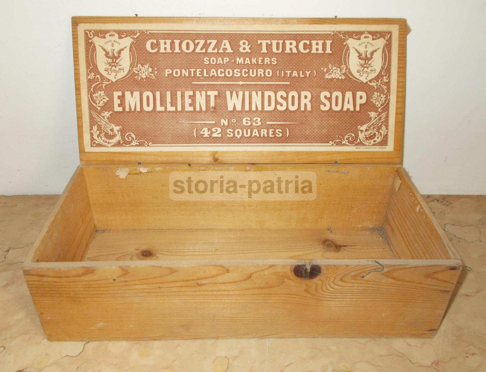 Ferrara, Pontelagoscuro, Antica Pubblicitaria, Chiozza Turchi, Saponi, Soap, Araldica immagine 1