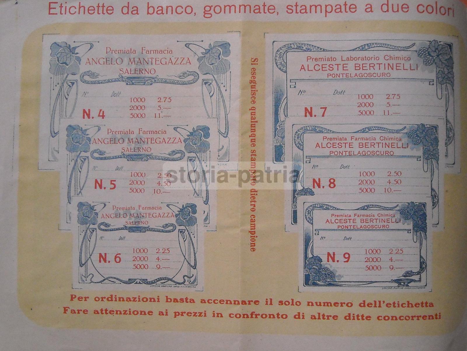 Ferrara, Pontelagoscuro, Salerno, Montenero, Bertinelli, Mantegazza, Zaniboni, Farmacia immagine 3