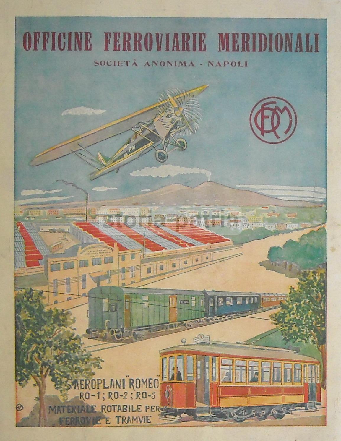 Ferrovie Napoletane, Tramvie, Officine Ferroviarie, Treni, Aeroplani Romeo, Vesuvio immagine 1
