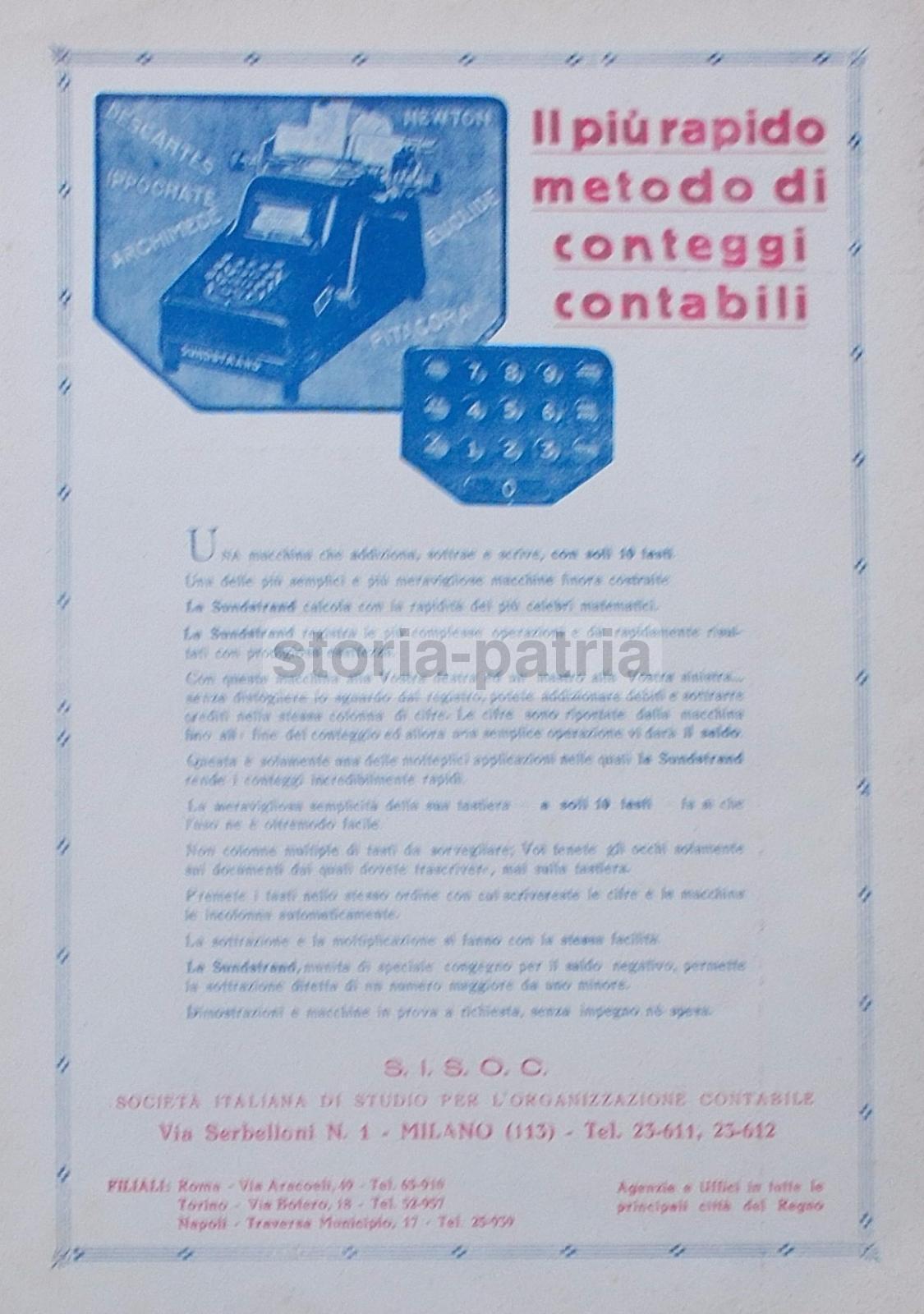 Fiera Di Milano, Industria, Lavoro, Enios, Calcolatrice Sundstrand, Pubblicita, Stampa immagine 1