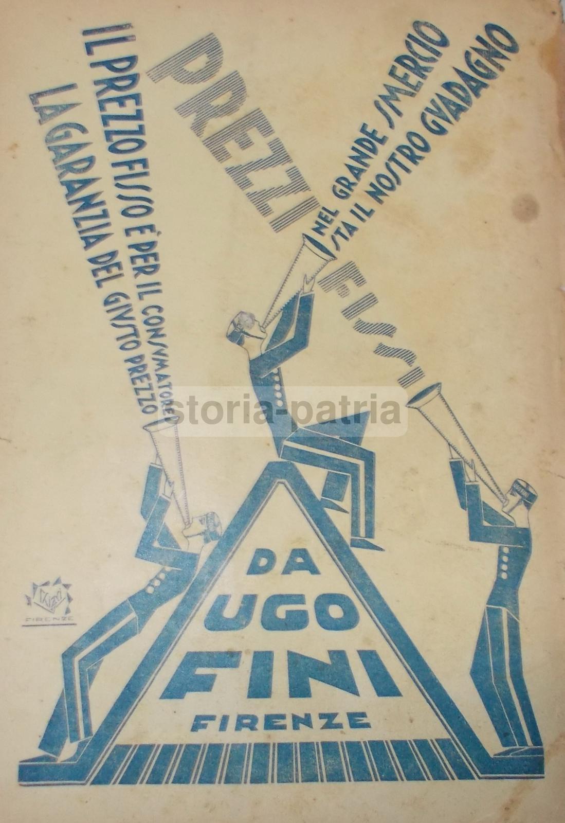 Firenze, Ditta Ugo Fini, Suggestiva Pubblicitaria, Artista Chiari, Chioffi Torricini immagine 1
