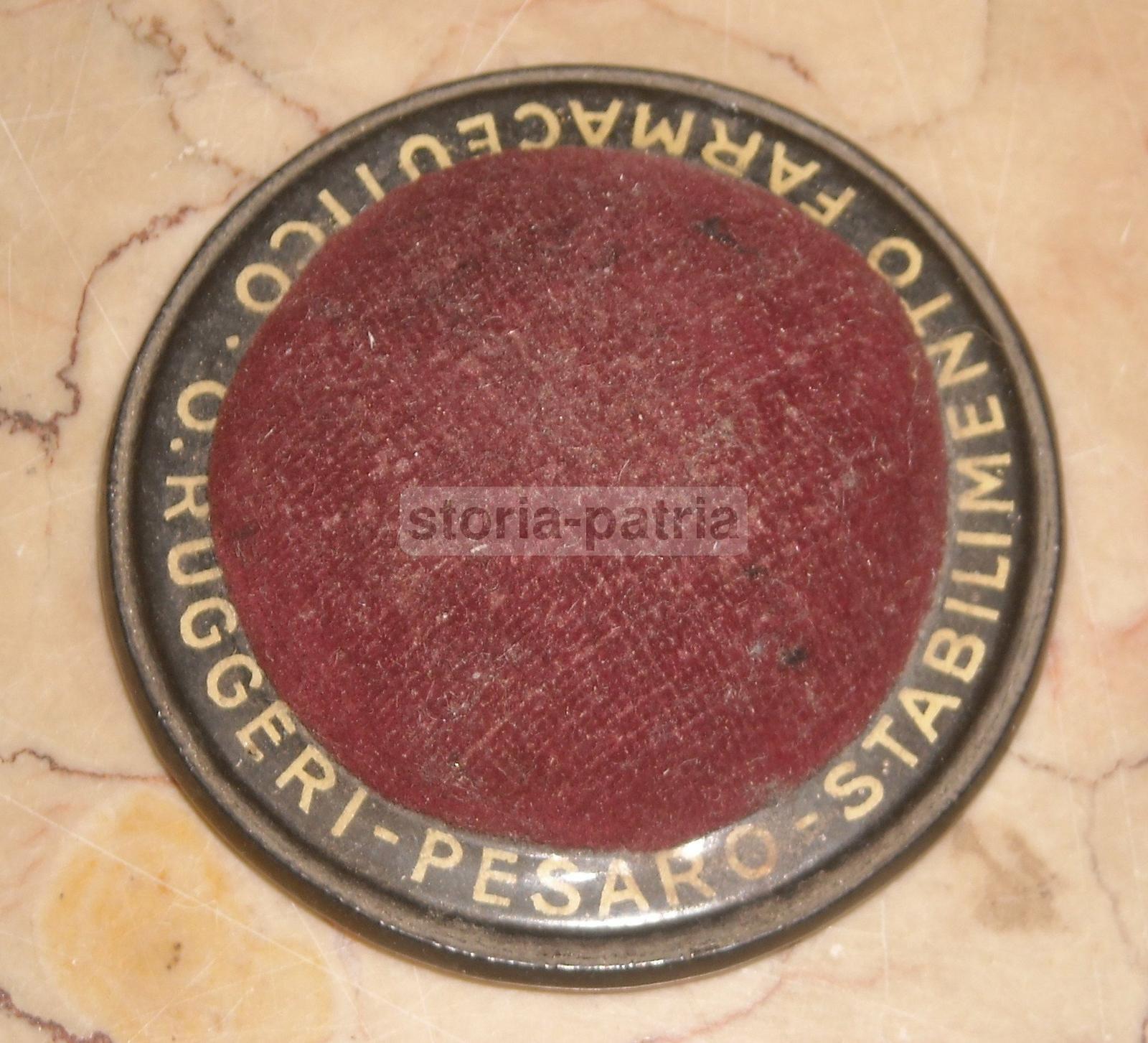 Graziosa Antica Pubblicitaria, Medicina, Farmacia, Marche, Pesaro, Ruggeri, Rarita immagine 1