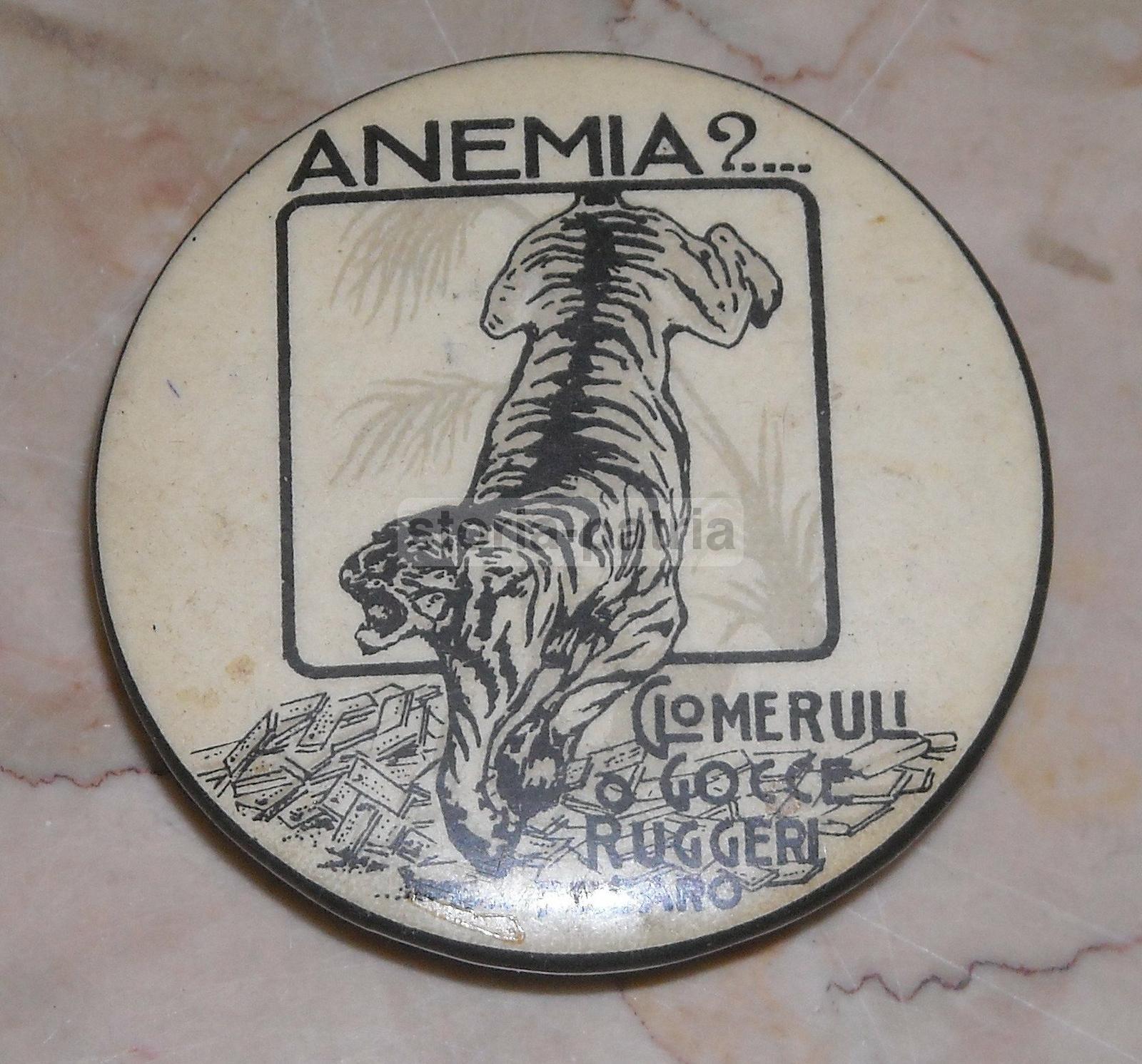 Graziosa Antica Pubblicitaria, Medicina, Farmacia, Marche, Pesaro, Ruggeri, Rarita immagine 2