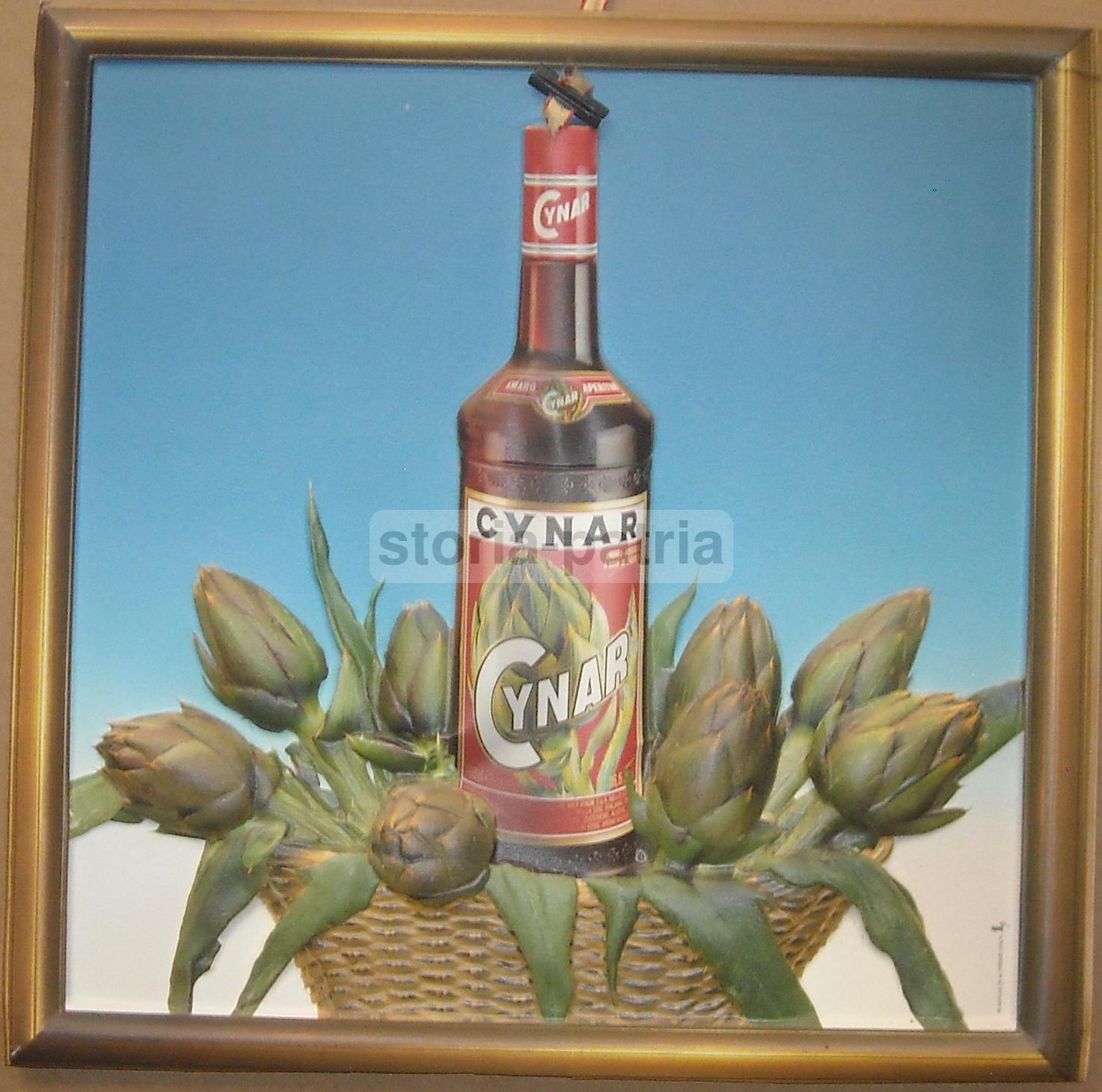 Liquori, Amaro, Inusuale Bella Locandina Pubblicitaria, Cynar, Carciofi, Plasticolor immagine 2