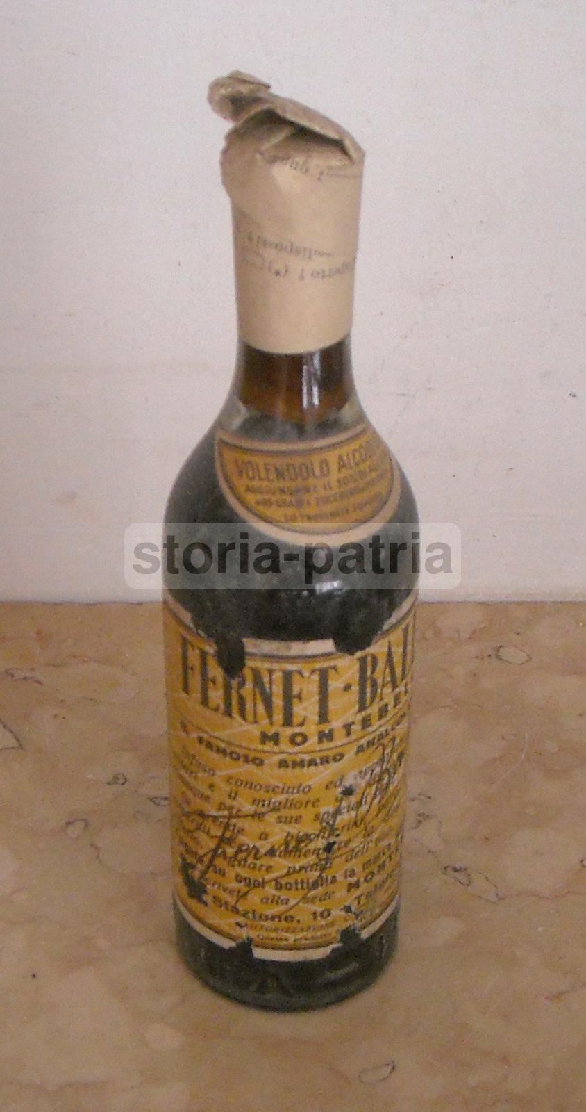 Liquori, Distillazione, Amaro, Vicenza, Montebello, Fernet, Bottiglia Da Collezione immagine 1