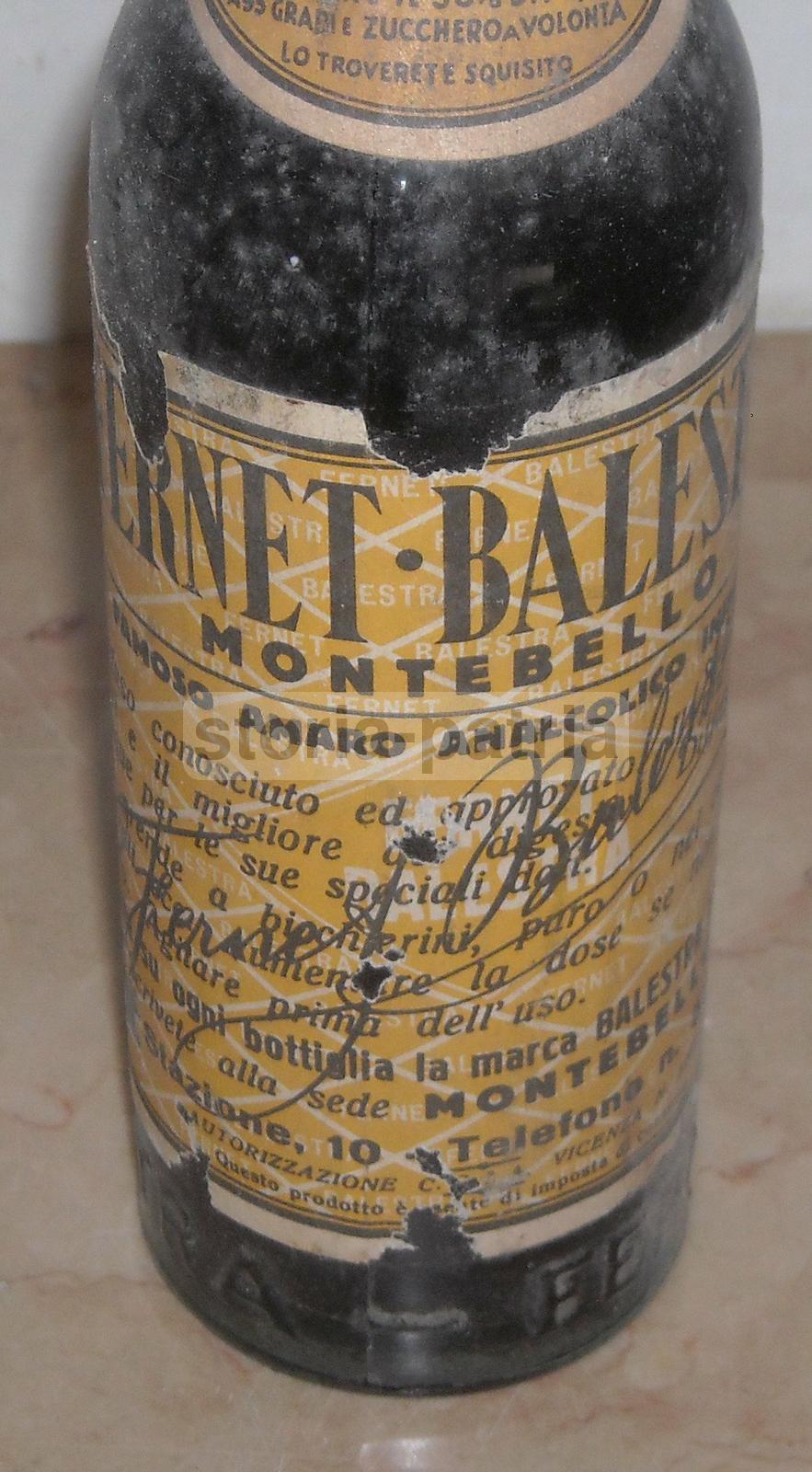 Liquori, Distillazione, Amaro, Vicenza, Montebello, Fernet, Bottiglia Da Collezione immagine 5