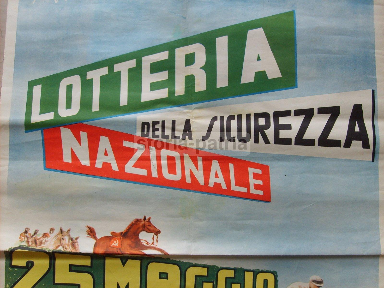 Lotterie, Politica, Democrazia Cristiana, Partito Comunista, Equitazione, Manifesto immagine 3