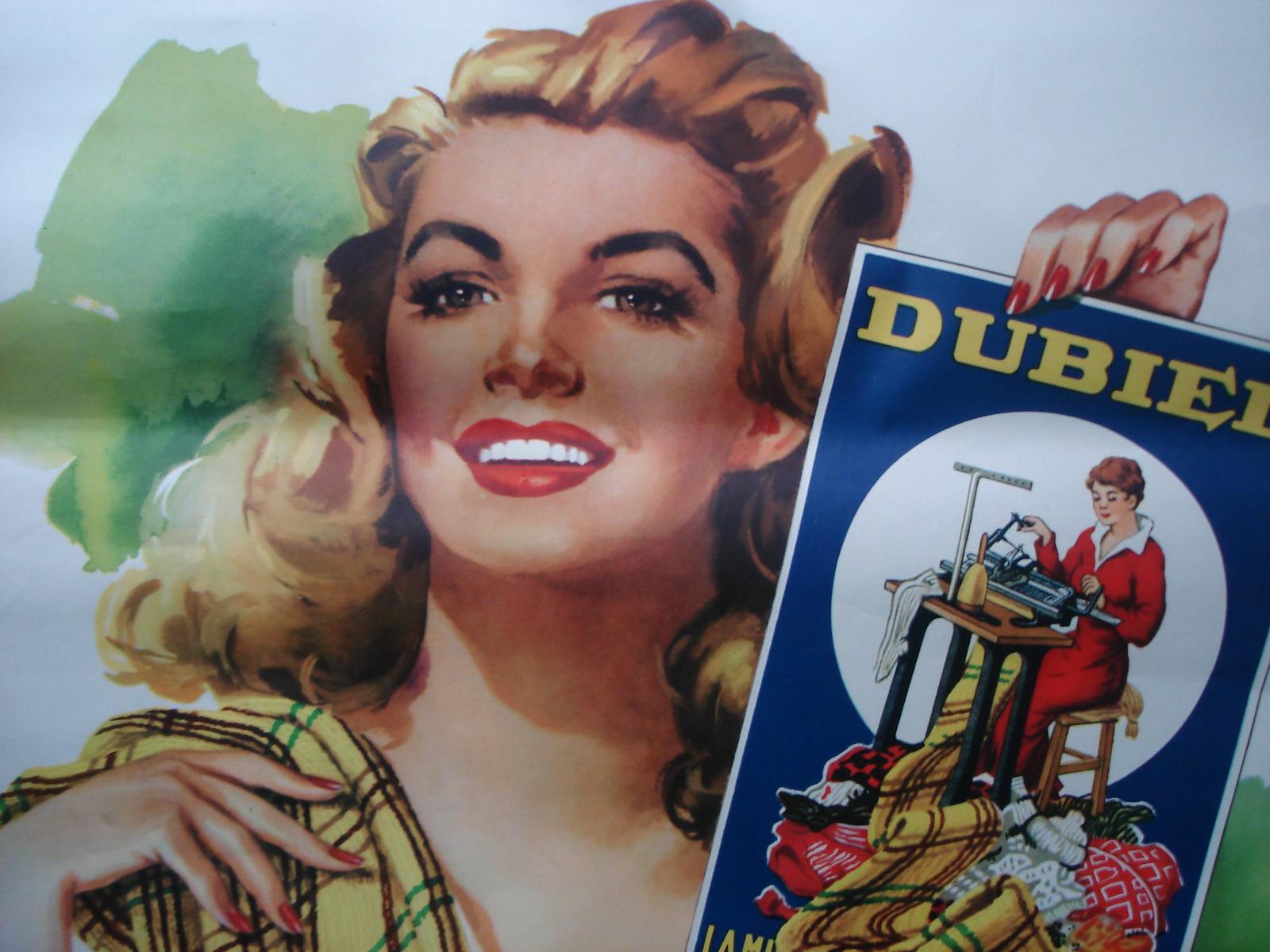 Macchine Per Maglieria, Sartoria, Grande Bellissimo Manifesto, Dubied, Decorativo immagine 4