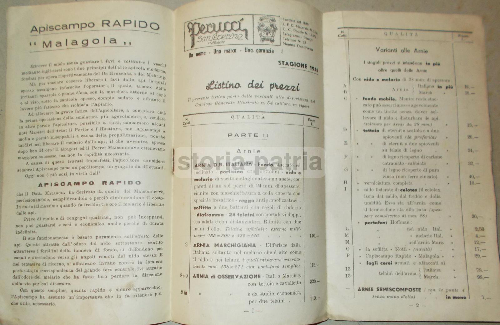 Marche, Sanseverino, Apicoltura, Api, Miele, Cera, Arnie, Catalogo Perucci, Bellabarba immagine 2
