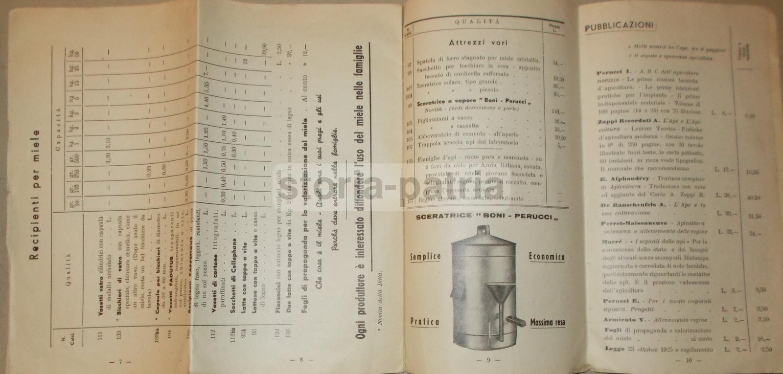 Marche, Sanseverino, Apicoltura, Api, Miele, Cera, Arnie, Catalogo Perucci, Bellabarba immagine 3