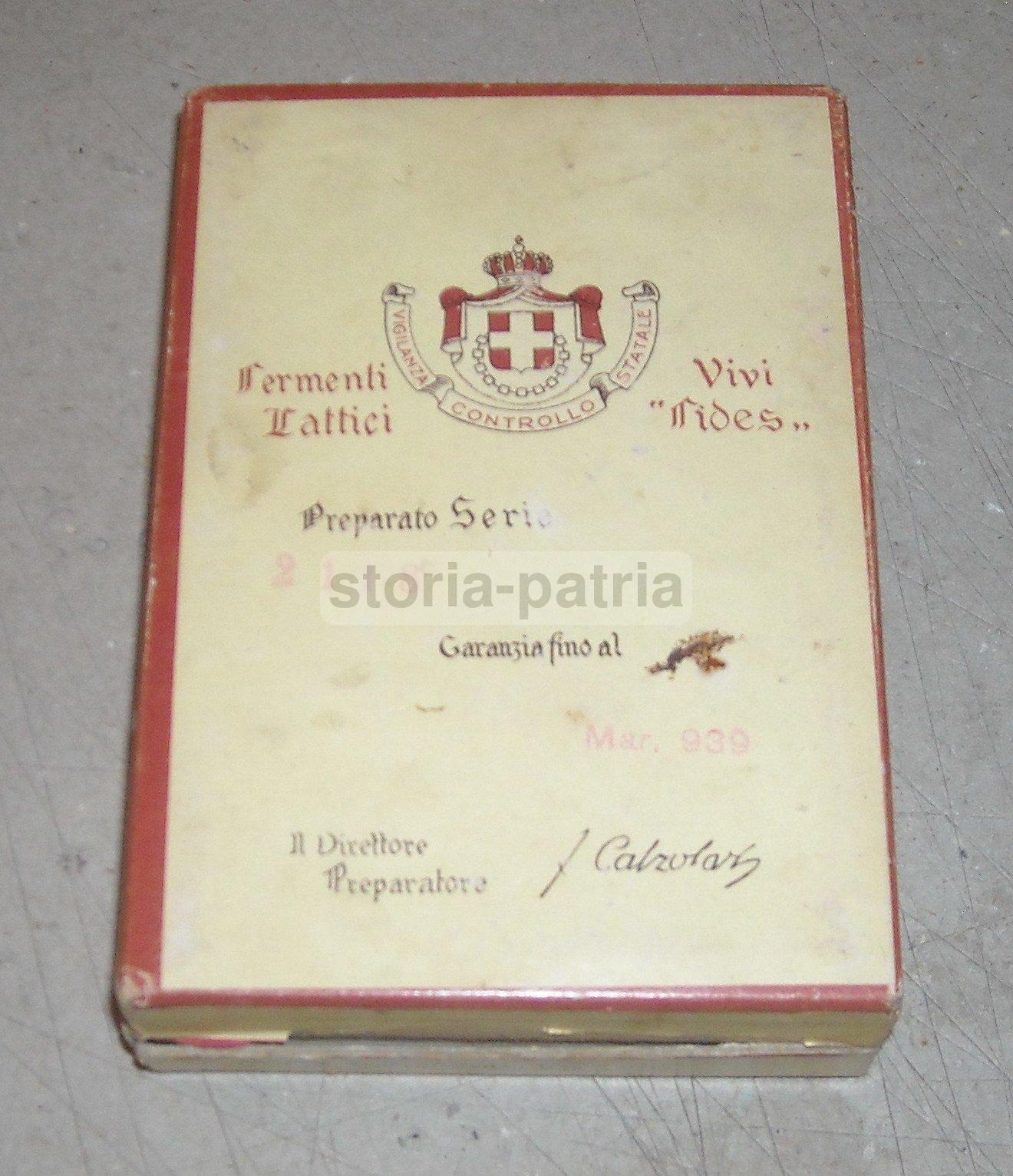 Medicina, Farmaceutica, Calzolari, Astuccio Pubblicitario, Fermenti Lattici, Milano immagine 3