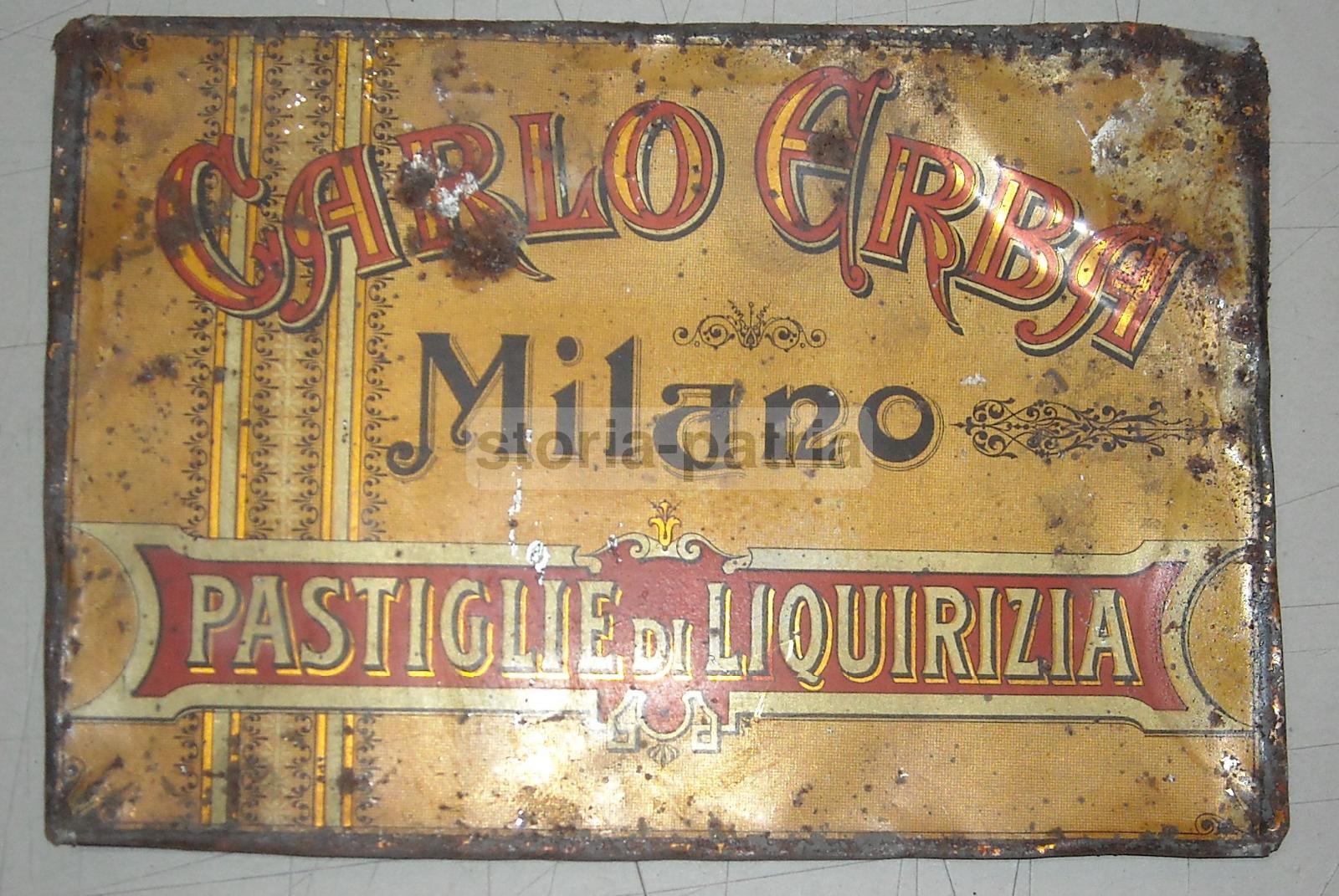 Milano, Farmaceutica, Medicina, Erboristeria, Carlo Erba, Latta Pubblicitaria, d'Epoca immagine 1
