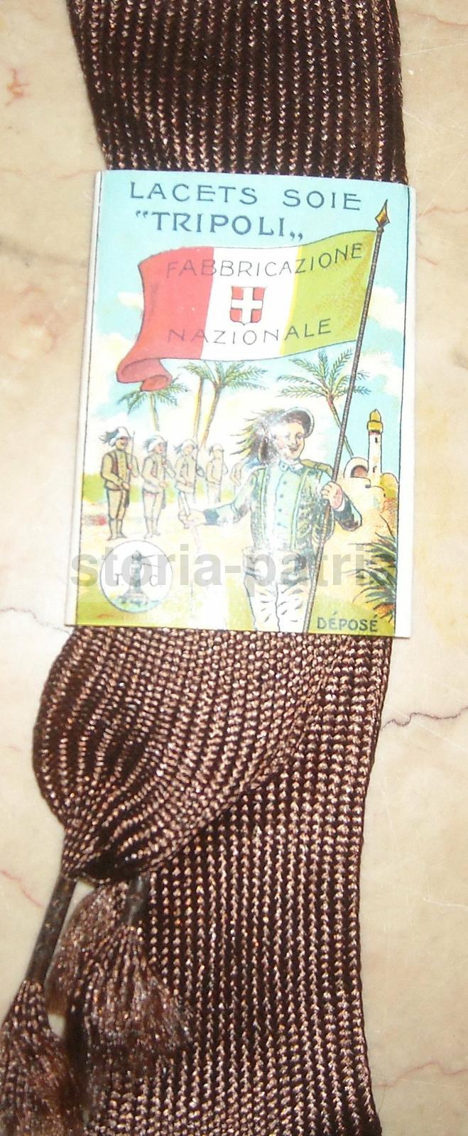 Militaria, Africa, Soldati Italiani, Bersagliere, Tricolore Con Stemma Sabaudo, Seta immagine 1