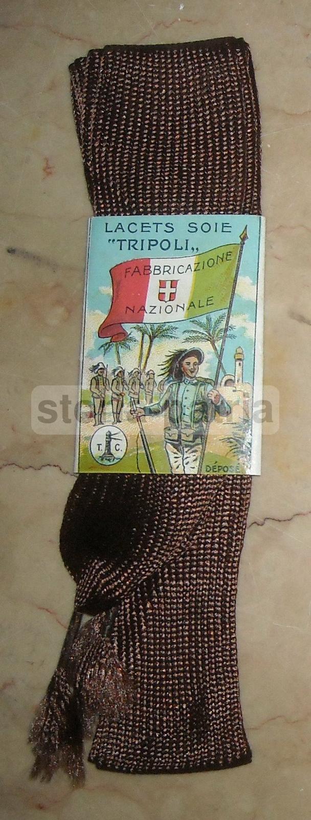 Militaria, Africa, Soldati Italiani, Bersagliere, Tricolore Con Stemma Sabaudo, Seta immagine 2