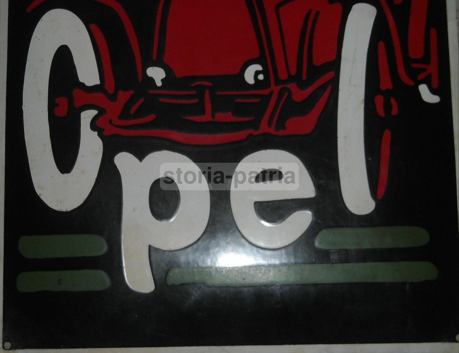 Modernariato, Design, Inusuale Bella Grafica, Latta Pubblicitaria, Automobili, Opel immagine 13