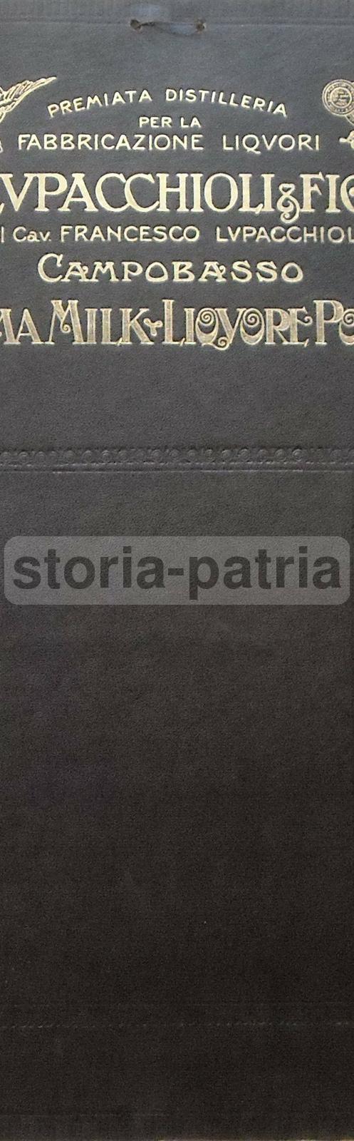 Molise, Liquori, Poncio, Antico Cartello Pubblicitario, Decorativo, Da Collezione immagine 1