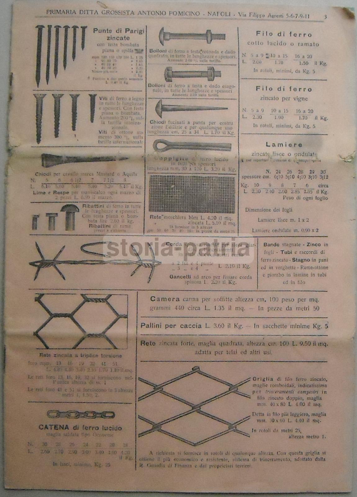 Napoli, Ferramenta, Letti, Sedie, Articoli Per Calzolai E Muratori, Cucina, Pomicino immagine 1