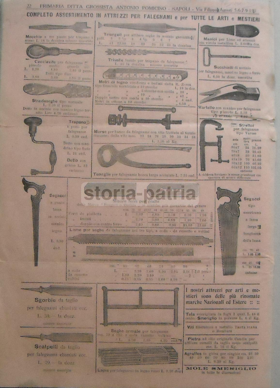 Napoli, Ferramenta, Letti, Sedie, Articoli Per Calzolai E Muratori, Cucina, Pomicino immagine 2