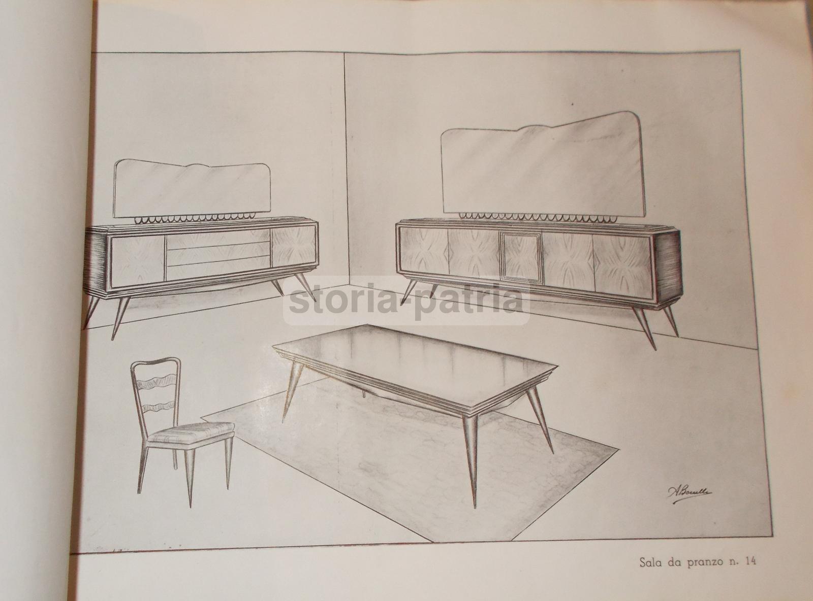 Napoli, Mobilificio Borrelli, Raro Catalogo d'Epoca, Pubblicitario, Mobili Anni 60 immagine 1