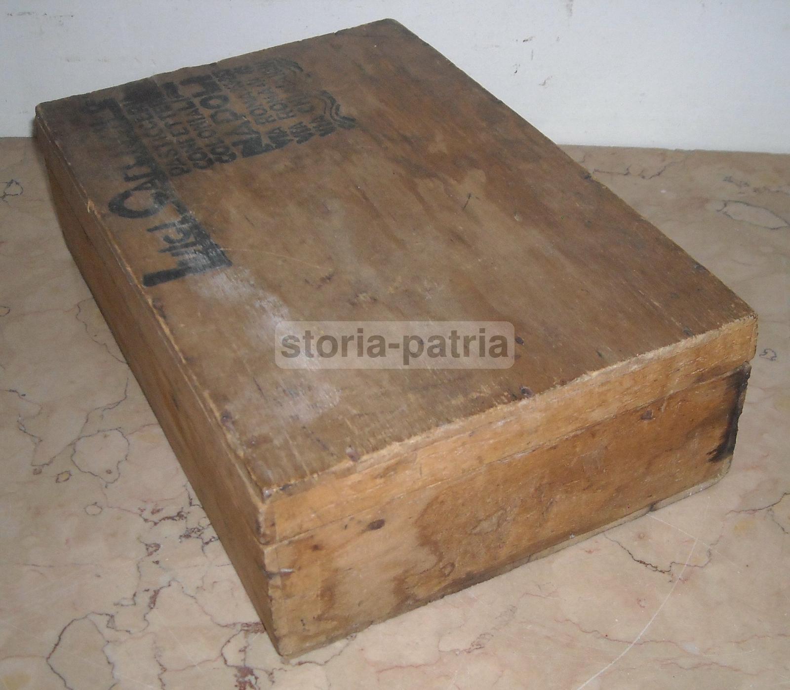 Pasticceria, Dolciaria, Confetteria, Coloniali, Napoli, Astuccio Pubblicitario, Legno immagine 6