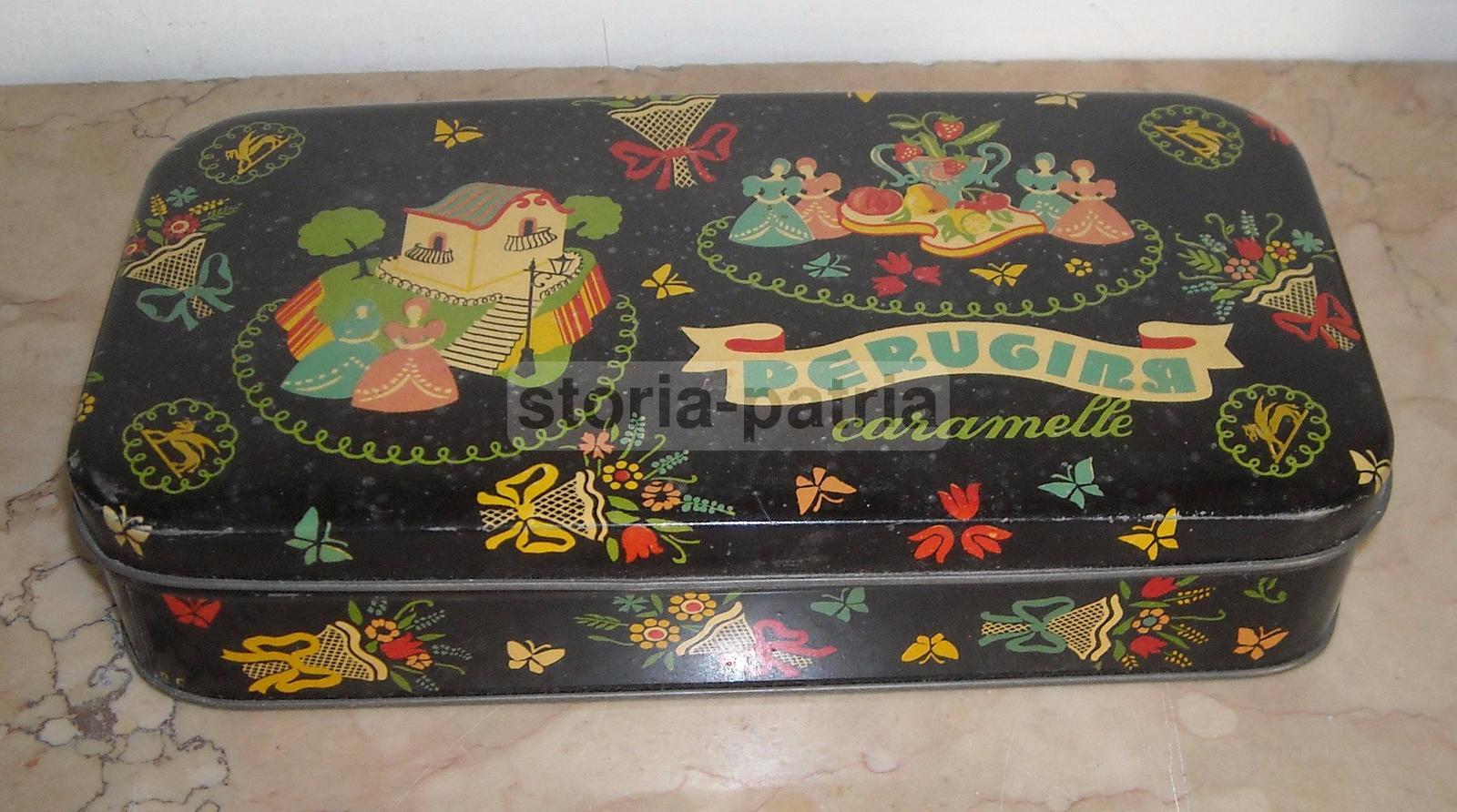 Perugia, Dolciaria, Caramelle Perugina, Bellissima Scatola Figurata E Floreale immagine 1