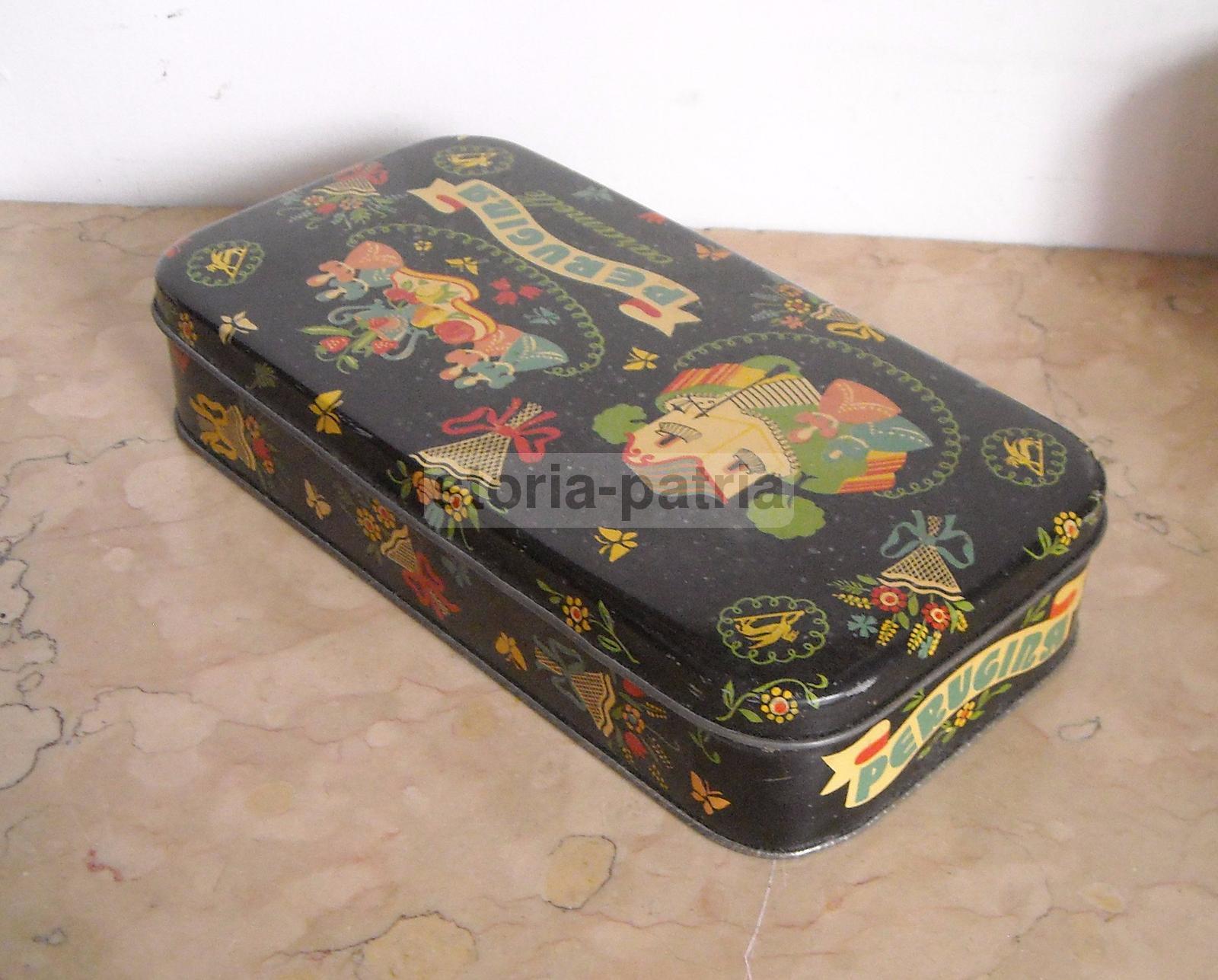 Perugia, Dolciaria, Caramelle Perugina, Bellissima Scatola Figurata E Floreale immagine 2