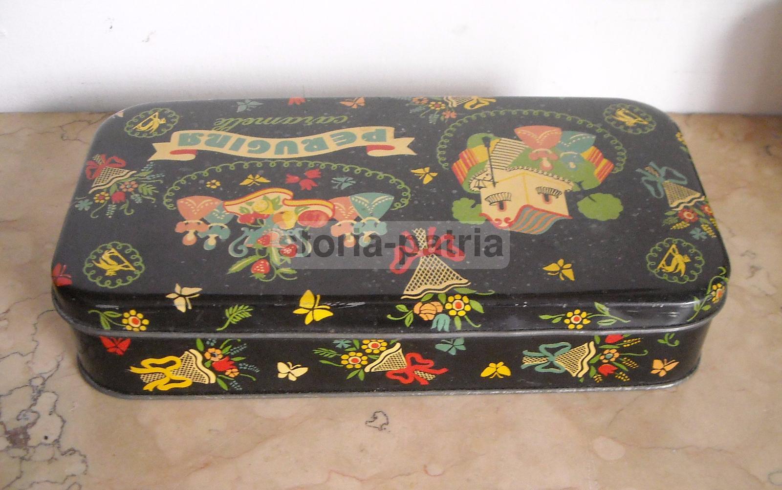 Perugia, Dolciaria, Caramelle Perugina, Bellissima Scatola Figurata E Floreale immagine 3