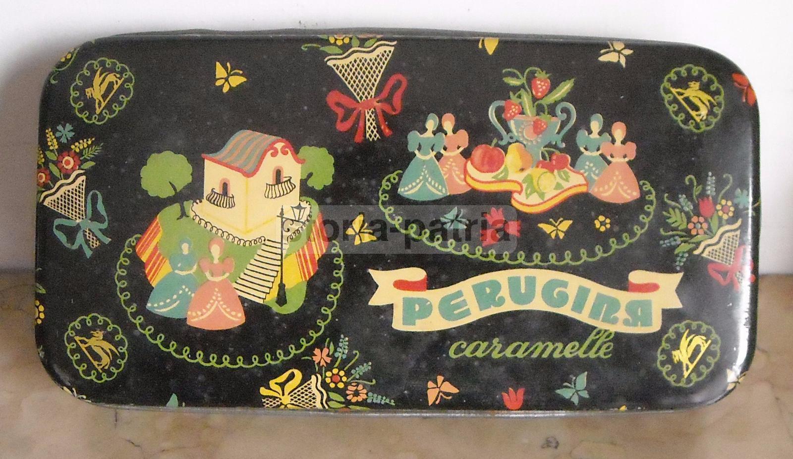 Perugia, Dolciaria, Caramelle Perugina, Bellissima Scatola Figurata E Floreale immagine 4