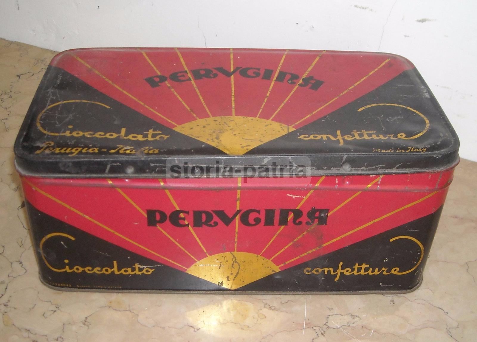 Perugia, Dolciaria, Perugina, Cioccolato, Confetture, Scatola Pubblicitaria, Art Deco immagine 1