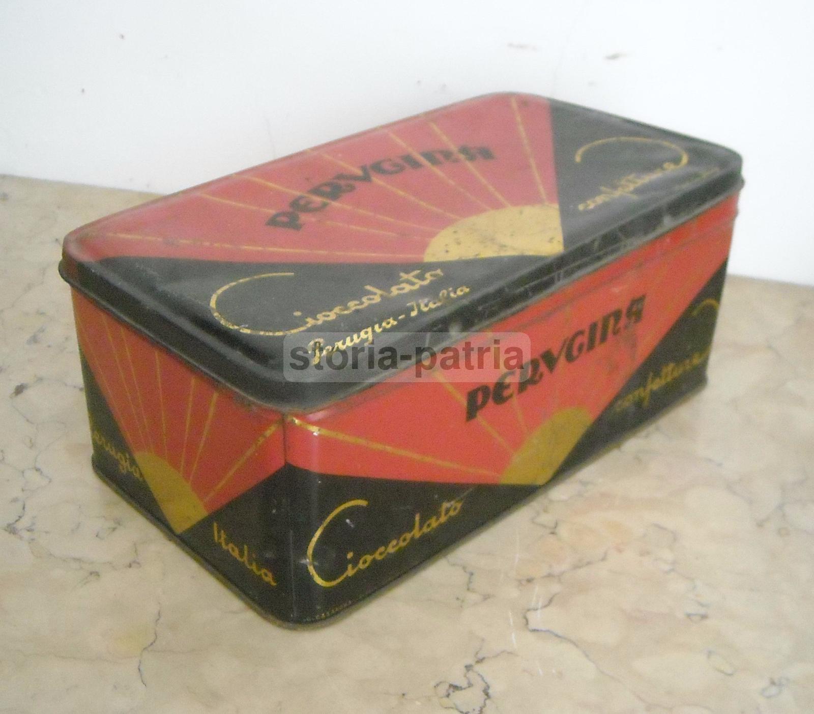 Perugia, Dolciaria, Perugina, Cioccolato, Confetture, Scatola Pubblicitaria, Art Deco immagine 4