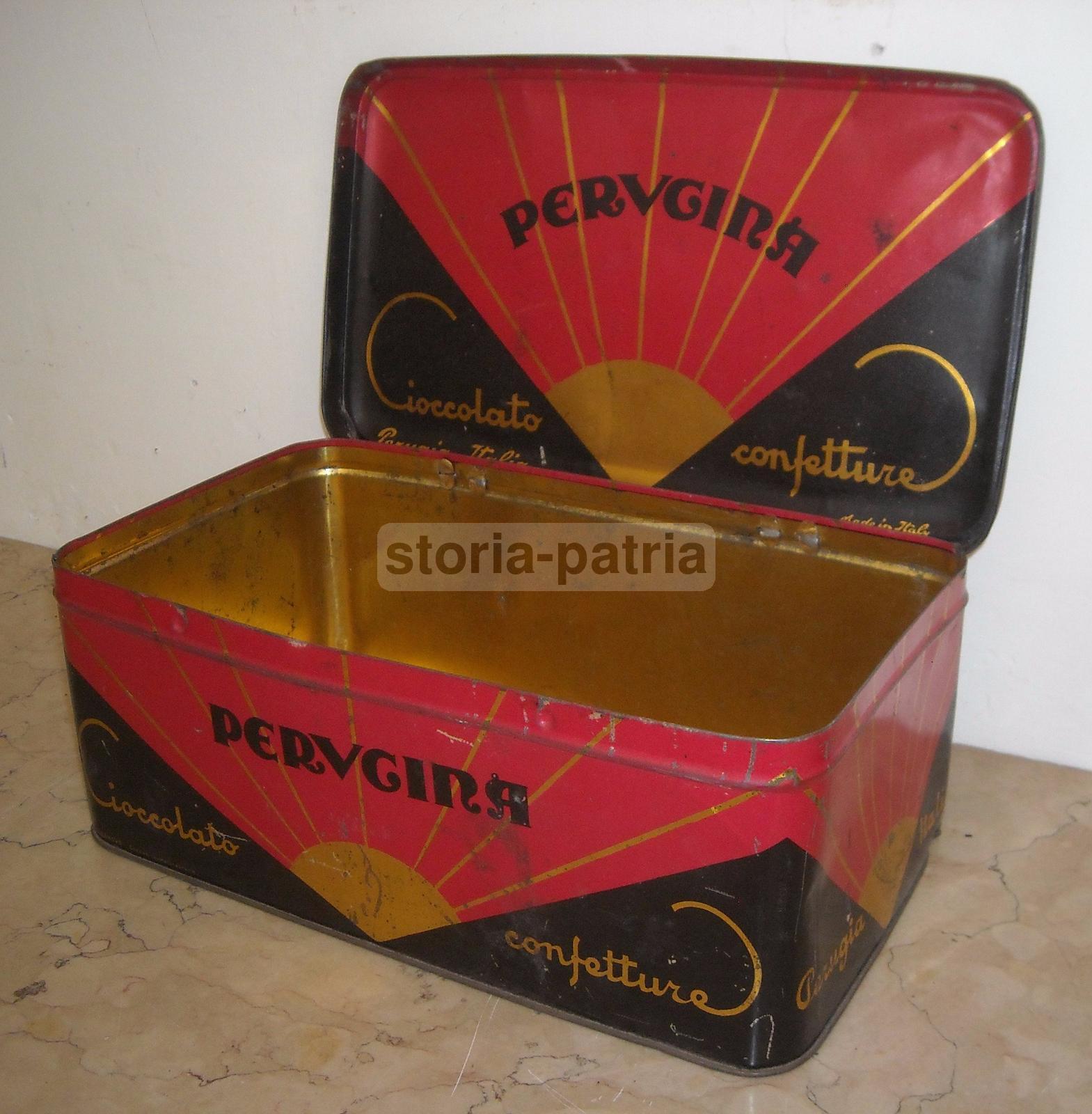 Perugia, Dolciaria, Perugina, Cioccolato, Confetture, Scatola Pubblicitaria, Art Deco immagine 7