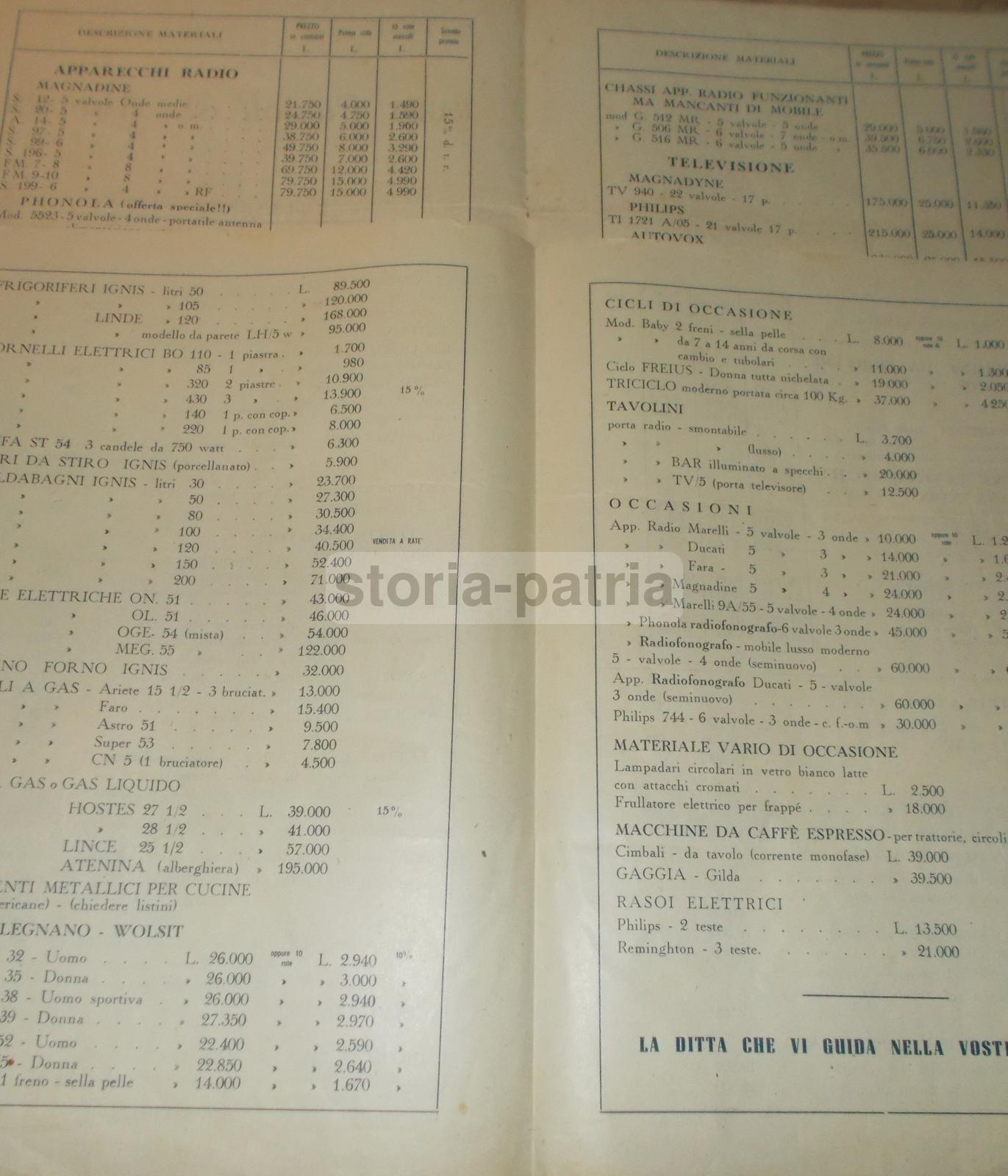 Piccioli Manetti, Firenze, Elettrodomestici, Radio, Televisori, Scrittura, Caffe immagine 2