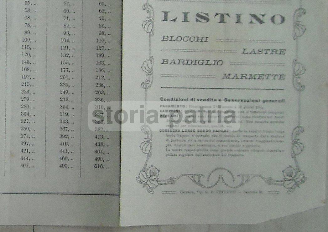 Pietre, Marmi, Marmette, Bardiglio, Carrara, Marina, Livorno, Avenza, Genova, Pubblicita immagine 4