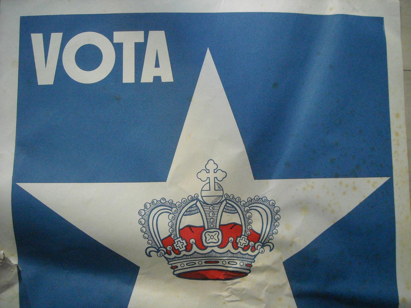 Politica, Monarchia, Propaganda Elettorale, Savoia, Araldica, Stella E Corona, Stampa immagine 5