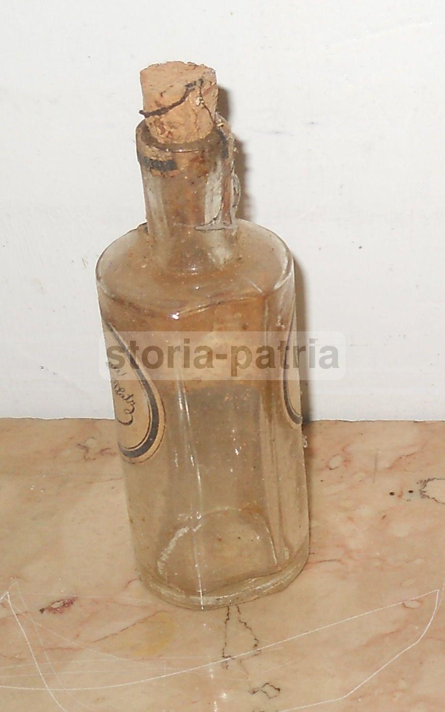 Profumeria, J M Farina, Bottiglia In Vetro, Antica, Decorativa, Araldica, Pubblicita immagine 1