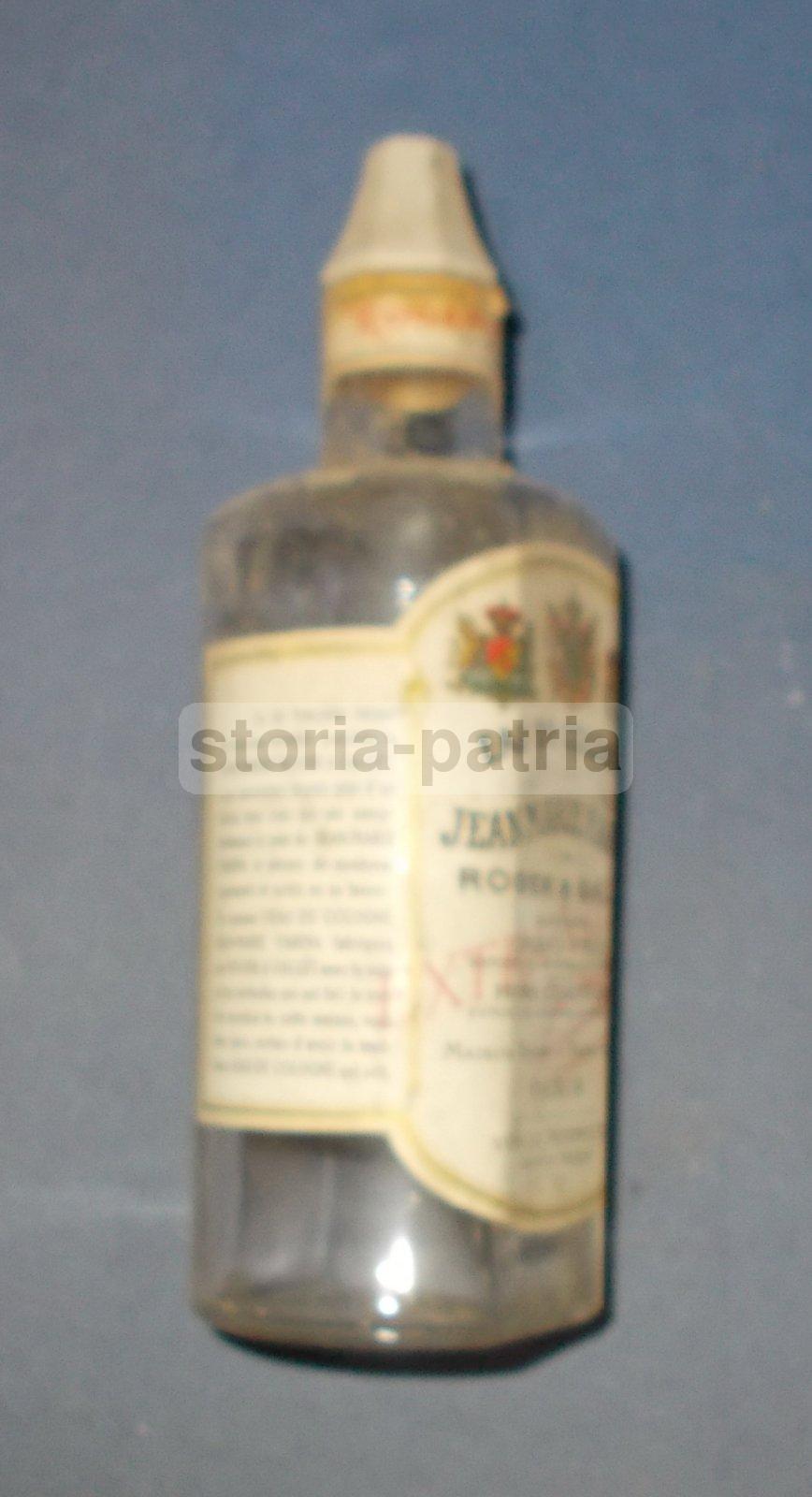 Profumeria, Roger Gallet, J M Farina, Araldica, Bella Bottiglia d'Epoca, Vetro immagine 2