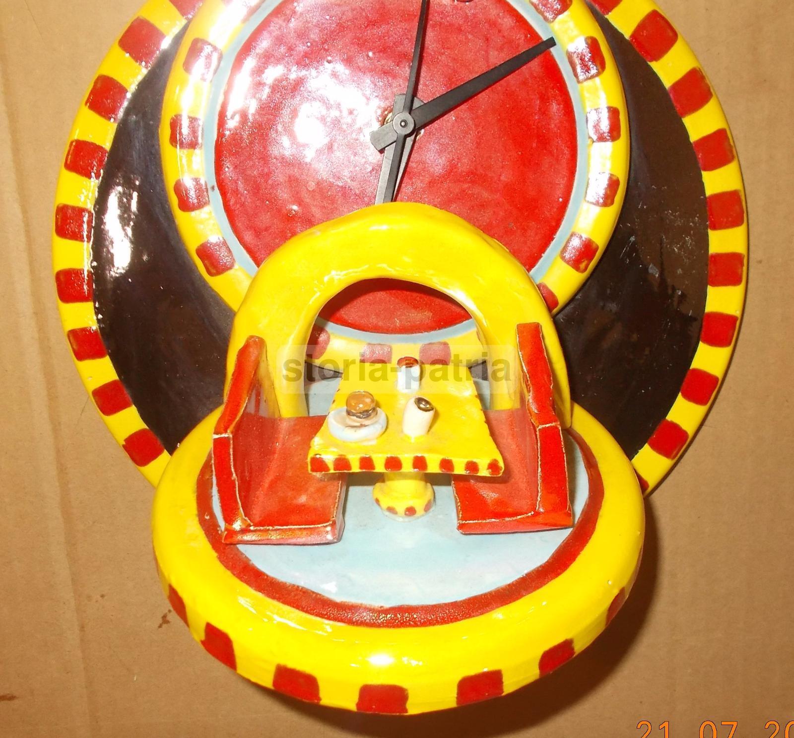 Pubblicitaria Da Collezione, Cucina, Alimentazione, Fast Food, Orologio Ceramica immagine 2