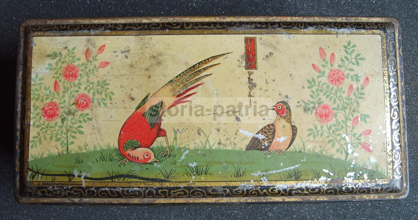 Pubblicitaria Da Collezione, Scatola In Latta, Litografata, Dolciaria, Elah, Pegli immagine 1