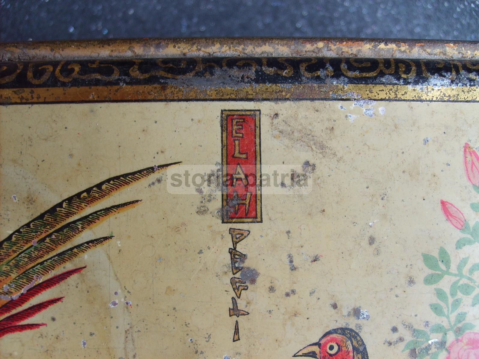 Pubblicitaria Da Collezione, Scatola In Latta, Litografata, Dolciaria, Elah, Pegli immagine 3