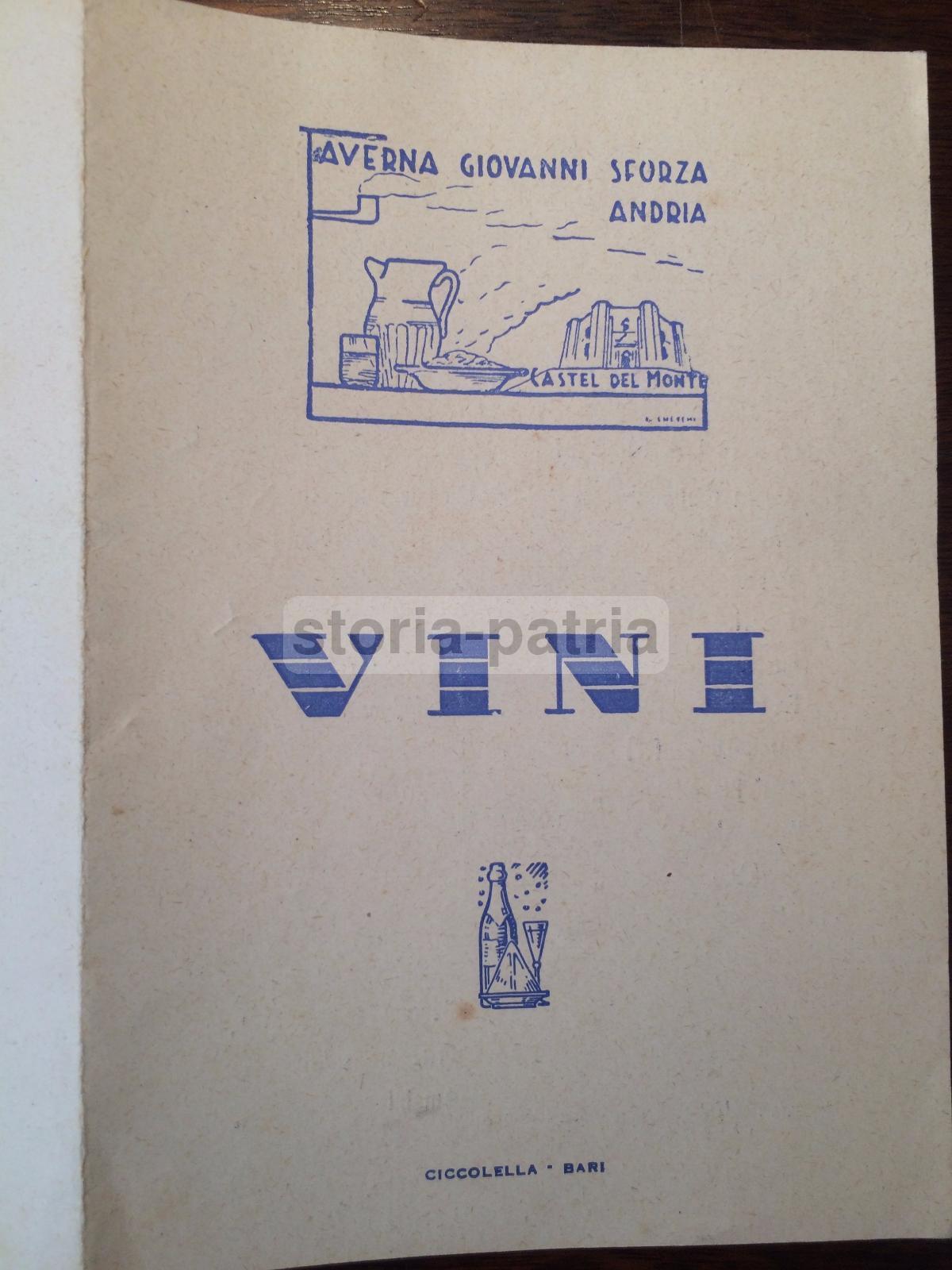 Puglia, Andria, Castel Del Monte, Ristorazione, Vini, Cucina, Trattoria, Pubblicitaria immagine 2